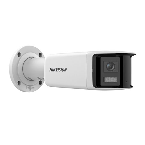 DS-2CD2T47G2P-LSUSL 4 MP Panoramic 1800 ColorVu Fixed Bullet, Strobe Light, and Audio Alarm, 40M - Image 1