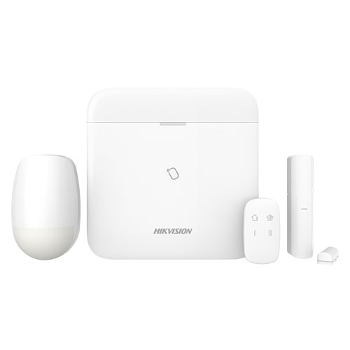 DS-PWA64-K1T-WE AXPRO Wireless Hub K1T (Incl 64 Zone panel, Battery, 1x MC, 1x PIR, 1x Remote) - Image 1