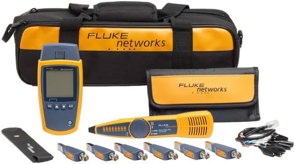 FlukeNetworksMS2-KIT Microscanner2 Professional Kit: MicroScanner2 + remote identifiers 2-7 + IntelliTone Pro 200 probe + patch cords + accessory soft pouch + carry case - Image 1